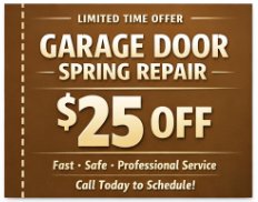 Coupon - Garage Door Spring Repair $25 Off